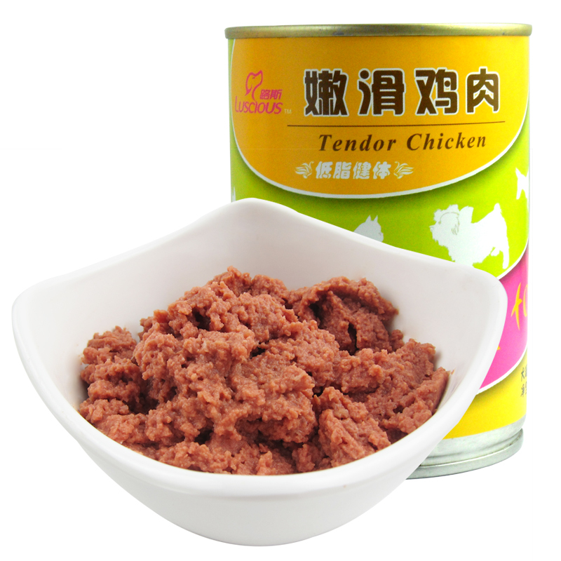 路斯宠物零食狗罐头 嫩滑鸡肉375g*12罐