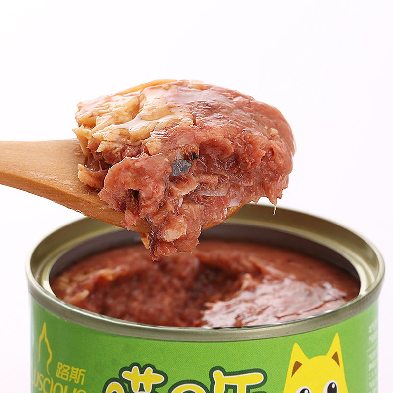 路斯宠物零食猫罐头 金枪鱼+鸡肉170g*6罐