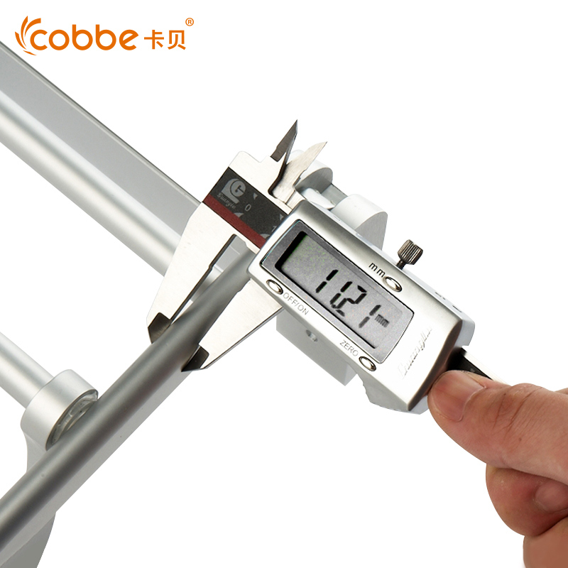 卡贝cobbe 毛巾架太空铝浴巾架 卫浴五金挂件杆卫生间洗手间浴室置物架1314-5系60cm不包安装