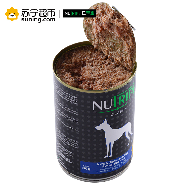 纽萃宝(NUTRIPE)狗罐头390g 羊肉&鲜草羊肚配方犬罐头新西兰原装进口(含青口贝萃取物)