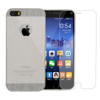 ESCASE 苹果iphone5s/se手机壳 苹果5s/se壳膜套装 苹果5s/se手机套+玻璃膜套装 软壳