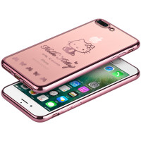 优加 Hello Kitty系列iPhone7/8plus苹果7/8plus手机壳电镀TPU手机软壳防摔软壳