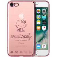 优加 Hello Kitty系列iPhone7/8plus苹果7/8plus手机壳电镀TPU手机软壳防摔软壳