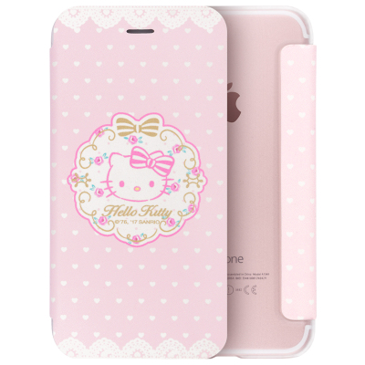 优加(uka)holle kitty翻盖皮套iphone7/7plus手机壳翻盖保护套