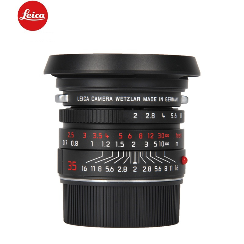 徕卡(Leica)35/2 镜头 黑漆复刻版限量 镀鉻红字 11689