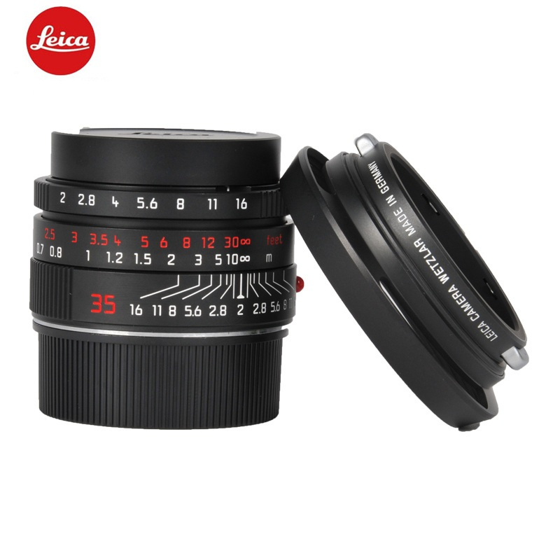 徕卡(Leica)35/2 镜头 黑漆复刻版限量 镀鉻红字 11689