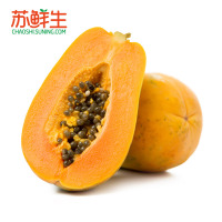[苏鲜生]海南树上熟木瓜1个约450g/个