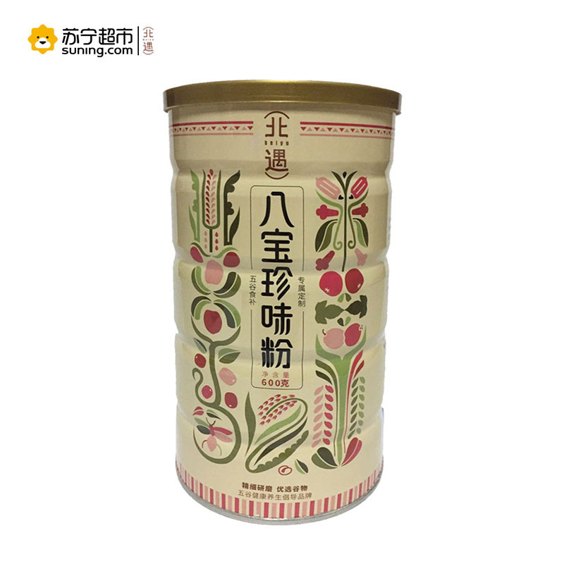北遇 八宝珍味粉 五谷杂粮 精美罐装 代餐熟粉 600克