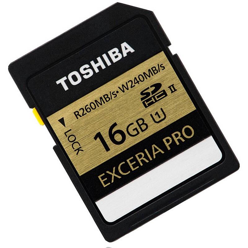 [赠读卡器]东芝(TOSHIBA)SD卡 16GB 读260MB/s写240MB/s相机存储卡
