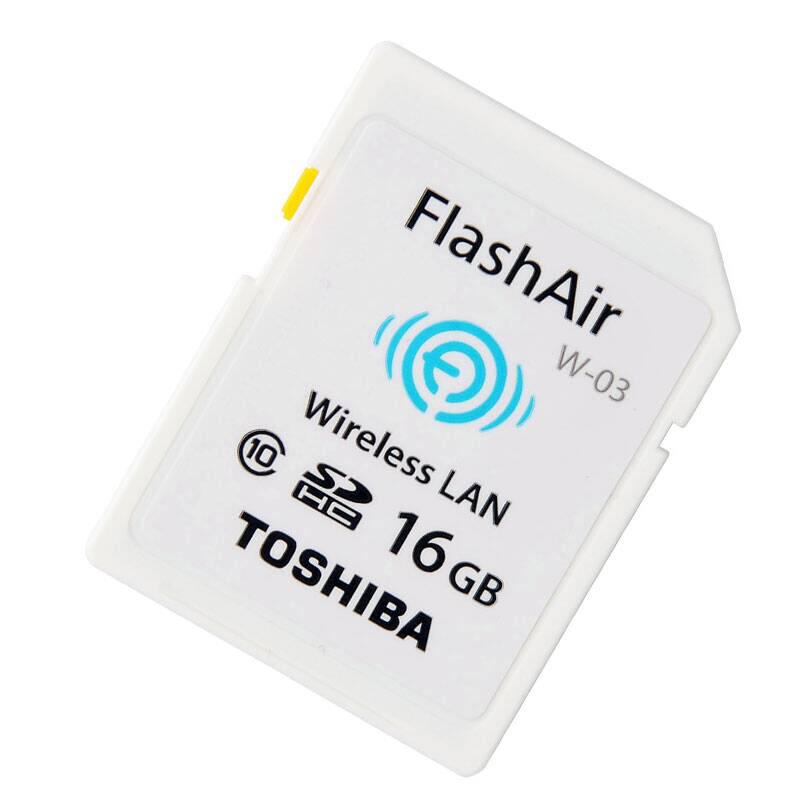 [赠读卡器]东芝(TOSHIBA)SD卡 16GB FlashAir第三代无线WIFI传输CLASS 10相机存储卡