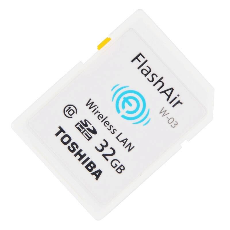 [赠读卡器]东芝(TOSHIBA)SD卡 32GB FlashAir第三代无线WIFI传输CLASS 10相机存储卡