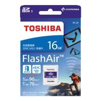 [赠读卡器]东芝(TOSHIBA)SD卡 16GB 第四代无线WIFI传输单反相机存储卡 读90MB/s写70MB/s