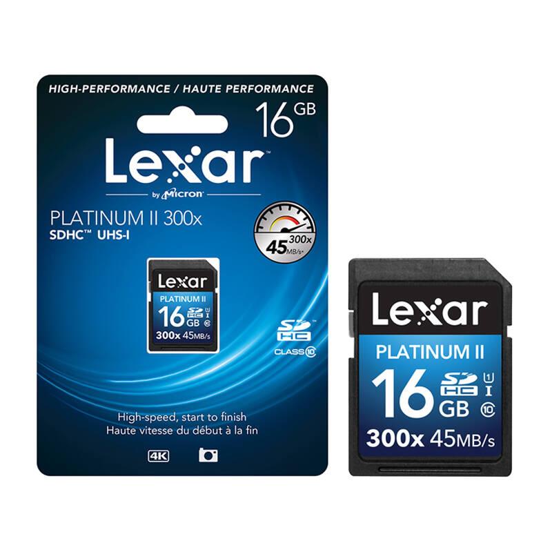 雷克沙(Lexar)SD卡 16GB 300X 读45MB/s相机存储卡