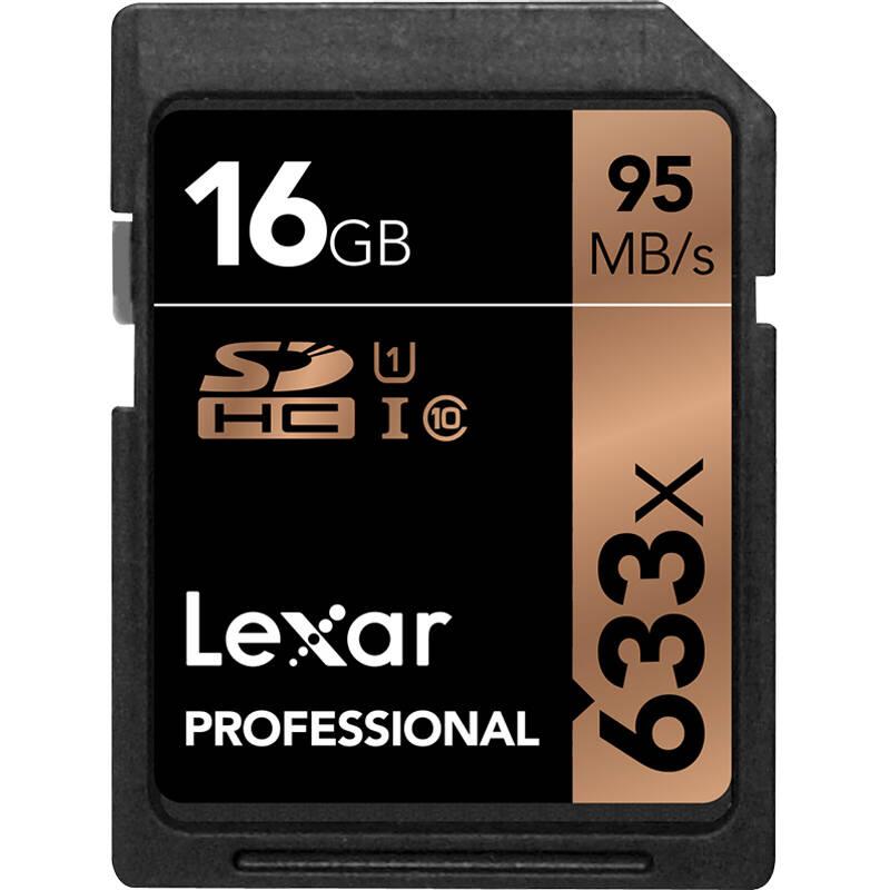 雷克沙(Lexar)SD卡 16GB 633X 读95MB/s写10MB/s相机存储卡