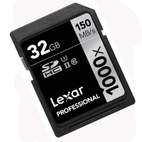雷克沙Lexar SD卡32GB 1000X读150MB/s写75MB/s相机存储卡