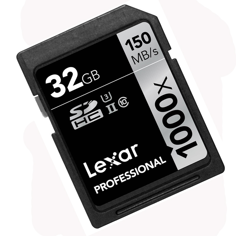 雷克沙Lexar SD卡32GB 1000X读150MB/s写75MB/s相机存储卡