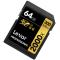 雷克沙(Lexar)SD卡 64GB 2000X读300MB/s写260MB/s相机存储卡(配读卡器USB3.0)