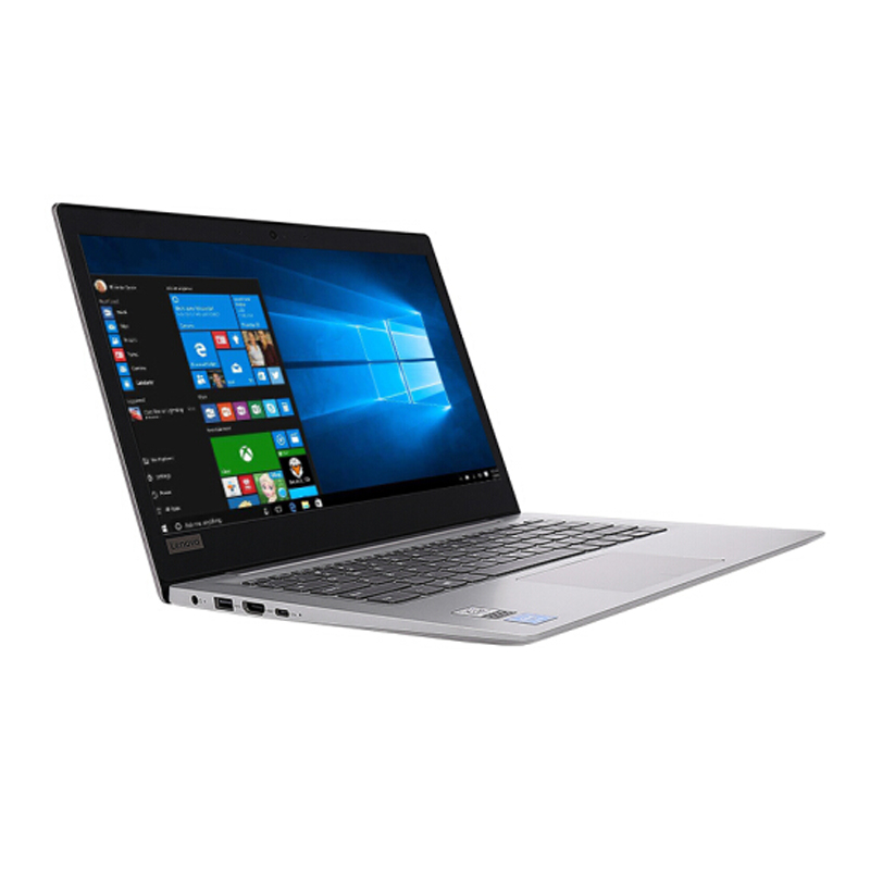 联想(Lenovo)100s升级款120s 14英寸轻薄便携商务笔记本电脑(N3350 4G 128G固态硬盘 银色)高清大图