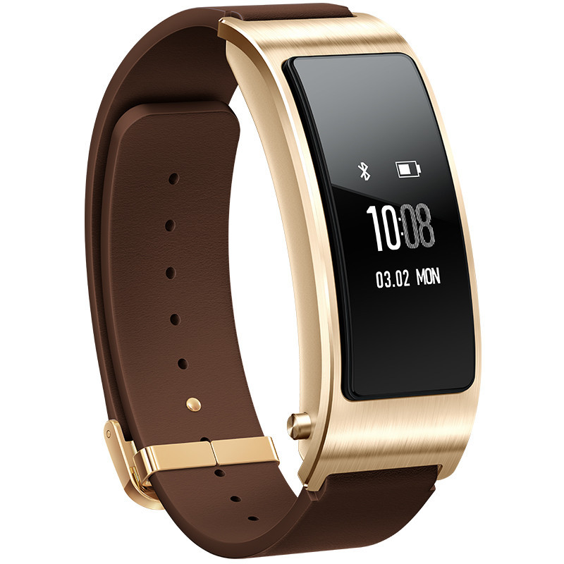 华为Talkband B3智能手环 商务版 (蓝牙耳机与智能手环结合+金属机身+触控屏幕+TPU腕带) 运动版 摩卡棕