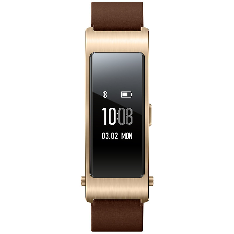 华为Talkband B3智能手环 商务版 (蓝牙耳机与智能手环结合+金属机身+触控屏幕+TPU腕带) 运动版 摩卡棕