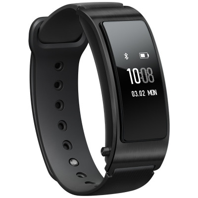 华为Talkband B3智能手环 运动版 ( 蓝牙耳机与智能手环结合+金属机身+触控屏幕+TPU腕带) 韵律黑