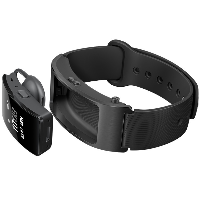 华为Talkband B3智能手环 运动版 ( 蓝牙耳机与智能手环结合+金属机身+触控屏幕+TPU腕带) 韵律黑