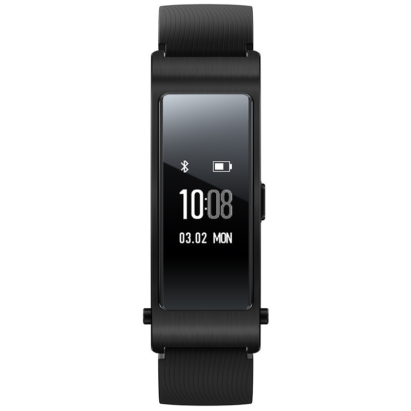 华为Talkband B3智能手环 运动版 ( 蓝牙耳机与智能手环结合+金属机身+触控屏幕+TPU腕带) 韵律黑