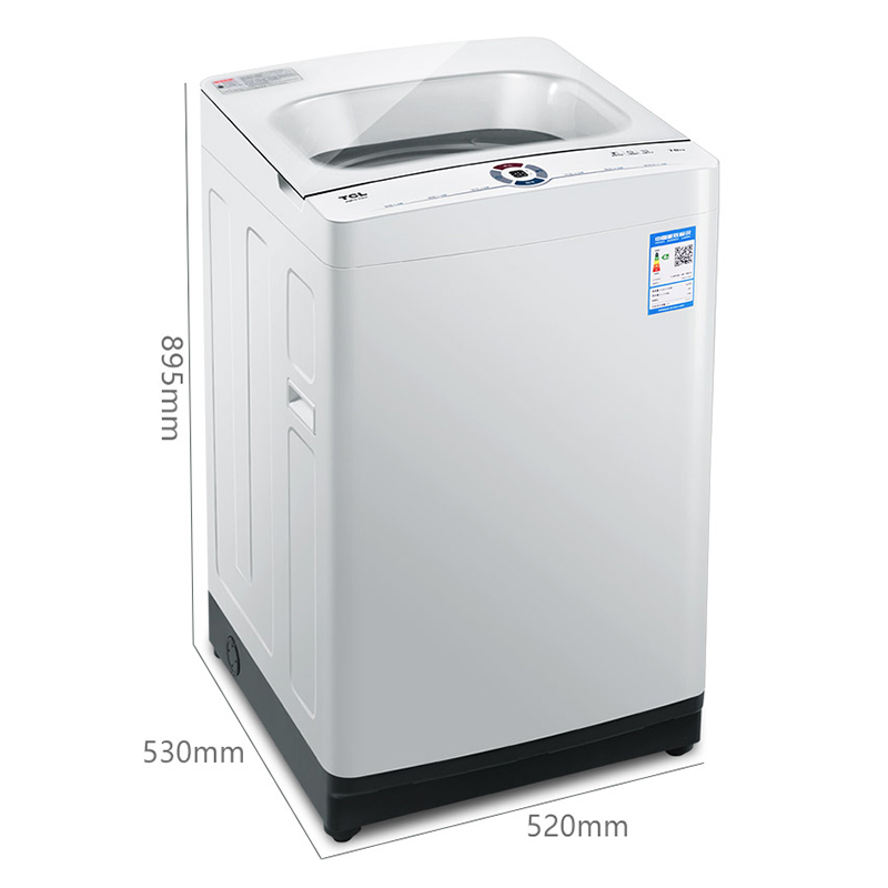 TCL洗衣机 XQB70-F103T 家用7公斤大容量 全自动波轮洗衣机 泡雾洗 四重智能控制 不伤衣内筒 12档水位