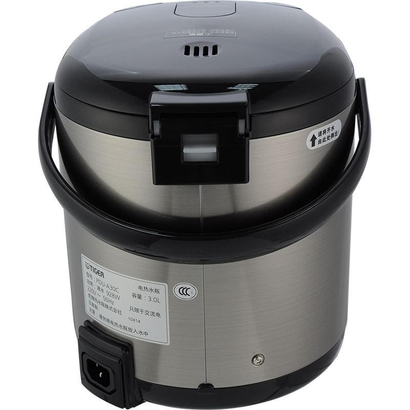 虎牌(Tiger)电热水瓶PDU-A30C电水壶智能速热开水日本原装进口保温瓶 3L 黑色KZ