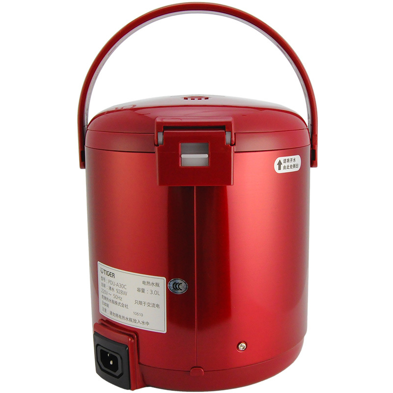虎牌(tiger)电热水瓶电水壶智能速热开水日本原装进口保温瓶PDU-A30C 3L 红色RZ