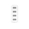 ESCASE 手机充电器/USB充电插头 4U多口 单口2.4A 适用于USB2.0-3.0苹果安卓手机平板 白色