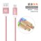 ESCASE 安卓Micro数据线/充电线 编织2A手机快充电源线 1米 适用三星/小米/魅族/索尼/华为 玫瑰金
