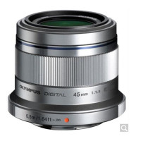 奥林巴斯(OLYMPUS) 45mm f/1.8 大光圈 人像 虚化 标准定焦 微单镜头 银色 奥林巴斯卡口 37mm