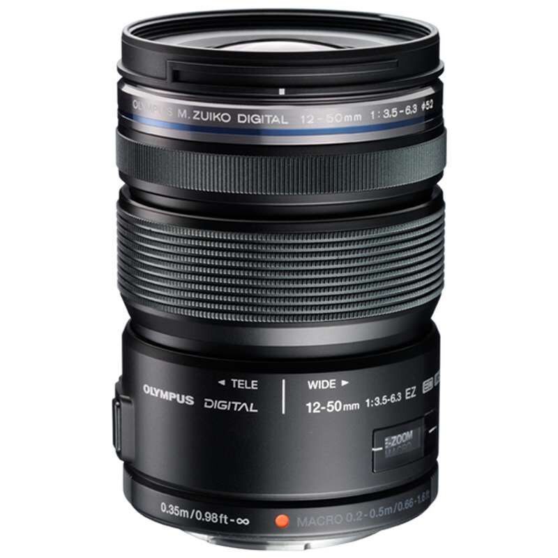 奥林巴斯(OLYMPUS) 12-50mm f/3.5-6.3电动 微距 大广角 变焦 微单 镜头 黑色