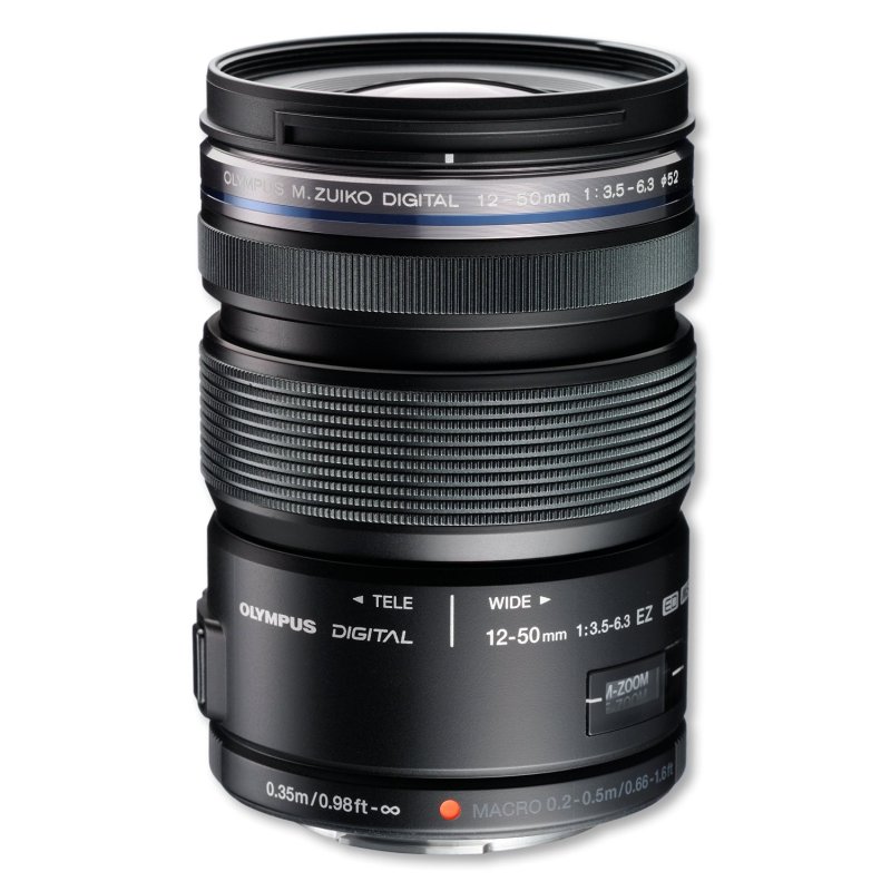 奥林巴斯(OLYMPUS) 12-50mm f/3.5-6.3电动 微距 大广角 变焦 微单 镜头 黑色