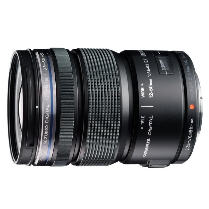 奥林巴斯(OLYMPUS) 12-50mm f/3.5-6.3电动 微距 大广角 变焦 微单 镜头 黑色