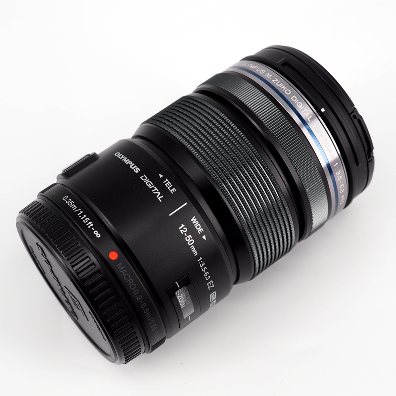 奥林巴斯(OLYMPUS) 12-50mm f/3.5-6.3电动 微距 大广角 变焦 微单 镜头 黑色