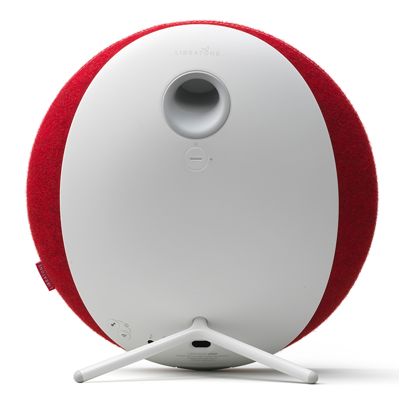Libratone(小鸟音响)LOOP 无线音箱/智能音响/WIFI音箱/家用电视音响 莓红色