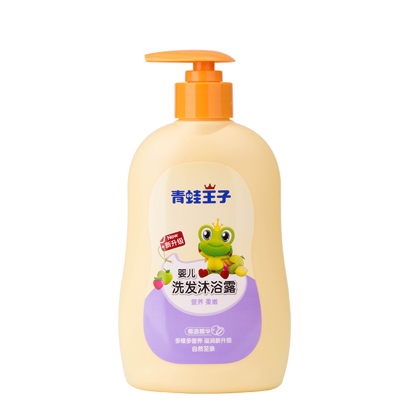 青蛙王子婴儿洗发沐浴露(椰油精华)。310ml