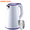 苏泊尔(SUPOR)SWF17E20B 家用电热水壶 304不锈钢烧开水壶 1.7L/1.7升 双层保温防烫 紫色