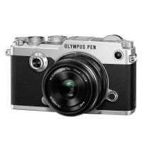 奥林巴斯(OLYMPUS)PEN-F-1718K 数码微单相机 定焦套装 LiveMOS传感器 银色2030万像素