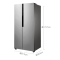 美的(Midea)BCD-435WKPZM(E) 435升 变频智能 风冷无霜 对开门双门双开门节能静音家用冰箱