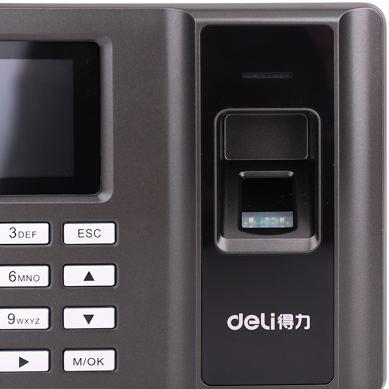 得力(deli)2250指纹考勤机(深灰)