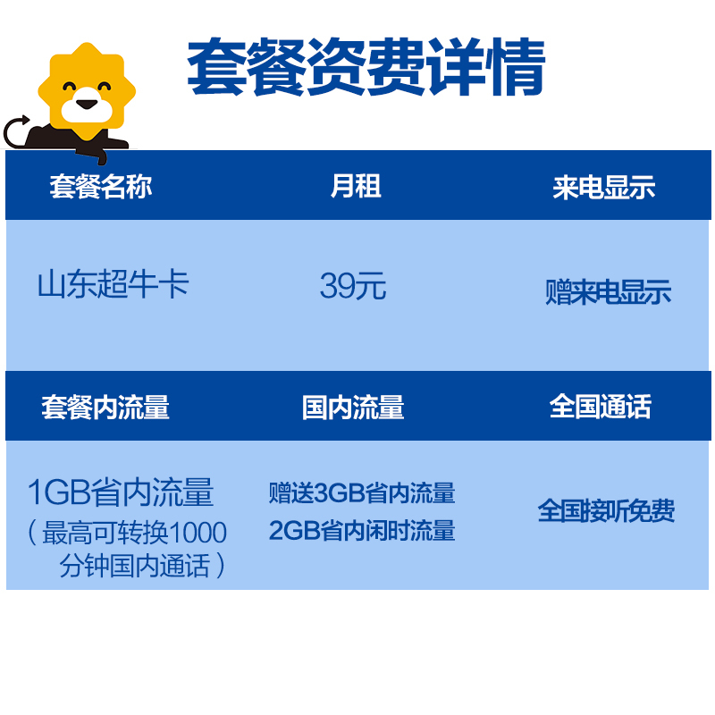 山东东营电信4G超牛卡每月最高16G流量手机卡流量卡