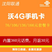沈阳4G存一得三(存120得360)
