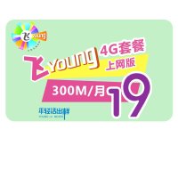 [8分卡]烟台电信飞young19元卡(聊天版/上网版)