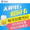 [一年包打卡]合肥电信手机电话卡(9元/月=100分钟本地长市话+300M省内流量)