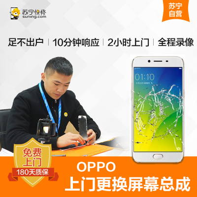 OPPOR9 Plus手机更换屏幕总成(内屏碎、显示异常、触摸不灵敏)[上门维修 非原厂物料]