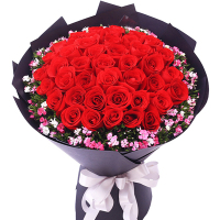 [携手之花]33朵玫瑰花束C款 鲜花配送 帮客服务