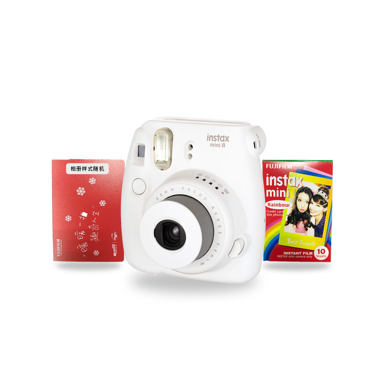 富士(FUJIFILM)趣奇(checky)拍立得 instax mini8 白色 套机